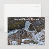 Serra da Estrelaの滝。ポルトガル ポストカード (正面/裏面)