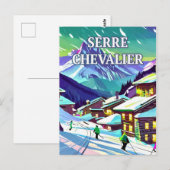 Serre Chevalier : Élégance Montagnarde ポストカード (正面/裏面)