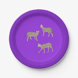 Serval Cats  ペーパープレート