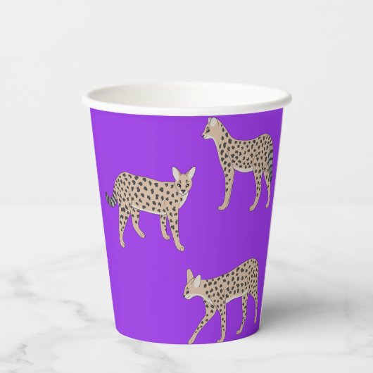 Serval Cats  紙コップ (裏面)