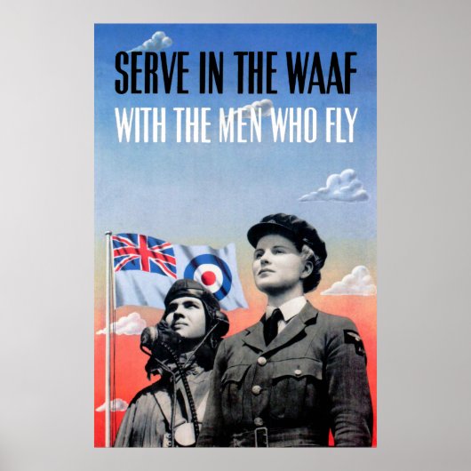Serve in the WAAF ~ With the Men Who Fly ポスター (正面)