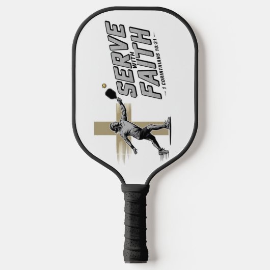 Serve With Faith Christian Pickleball Paddle ピックルボールラケット (正面)