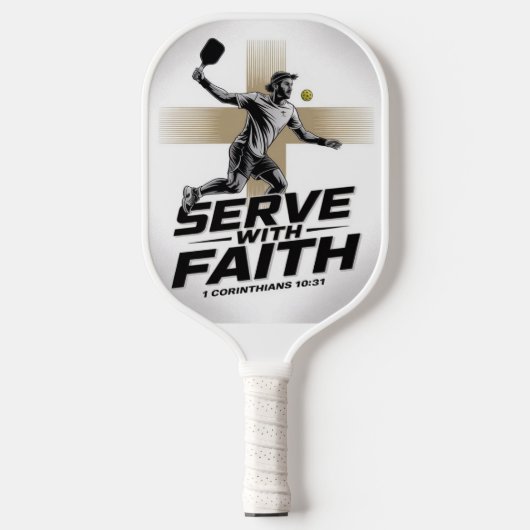 Serve With Faith Christian Pickleball Paddle ピックルボールラケット (正面)
