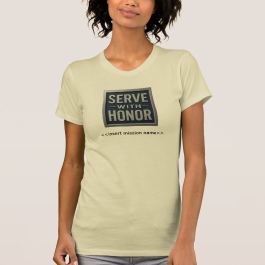 Serve With Honor™ (LDS Mission)女性のTシャツ Tシャツ (正面)