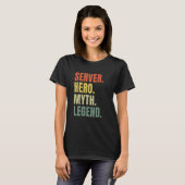 Server Hero Myth Legend Best Job Server Tシャツ (正面フル)