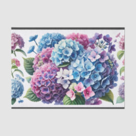 servetten, decoupage, hydrangeas, crea 薄葉紙