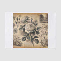 servetten, tissue paper, decoupage