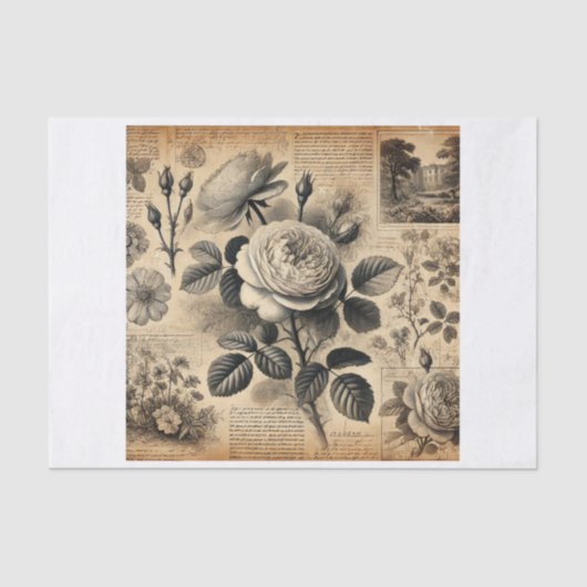 servetten, tissue paper, decoupage 薄葉紙 (正面)