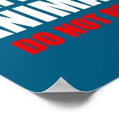 Service Animal Do Not Pet Funny Animal Lover  ポスター (角)