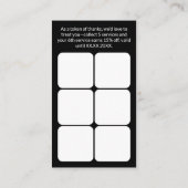 Service Business Valentine's Day QR Thank You ロイヤリティカード (裏面)