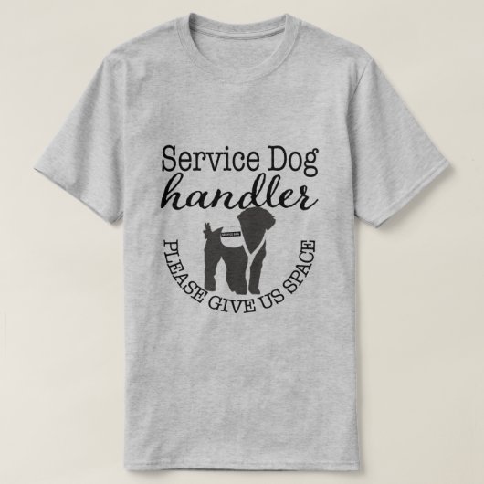 Service Dog Handler - Please 与え Us宇宙 Tシャツ (デザイン正面)