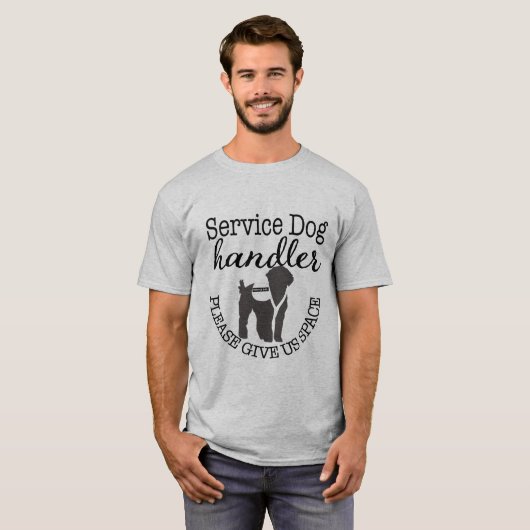 Service Dog Handler - Please 与え  Us宇宙 Tシャツ (正面フル)