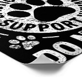 Service Dog Human Do Not Pet Funny Rescue Dog Owne ポスター (角)