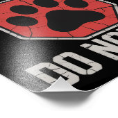 Service Dog Human Do Not Pet Rescue Dog Owner  フォトプリント (角)