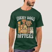 Service Dograiner Every Dog Matters Service Dog fu Tシャツ (正面)
