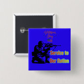 Service To Nation deep blue 缶バッジ (正面&裏面)