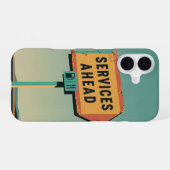 Services Ahead iPhone 16ケース (裏面横)