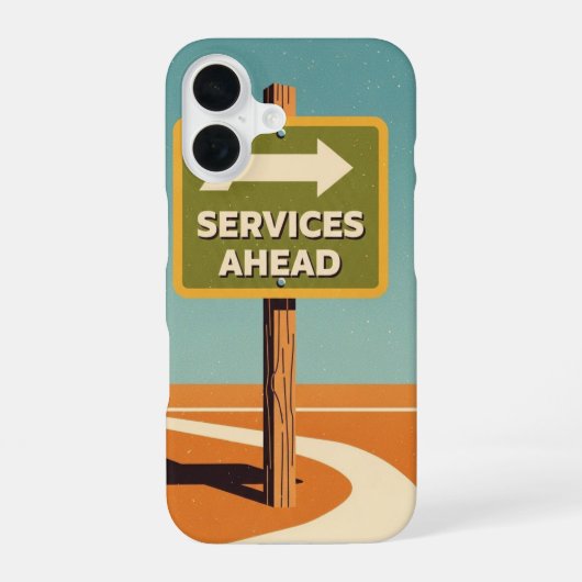 Services Ahead iPhone 16ケース (裏面)