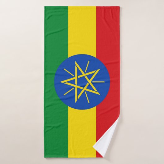 Serviette de bain Ethiopian flag バスタオル (バスタオル)