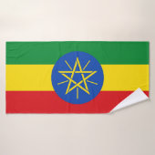 Serviette de bain Ethiopian flag バスタオル (バスタオル)