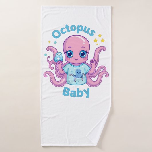 Serviette de bain Octopus Baby  バスタオル (バスタオル)