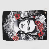 serviette de golf Frida Kahlo ゴルフタオル (横)