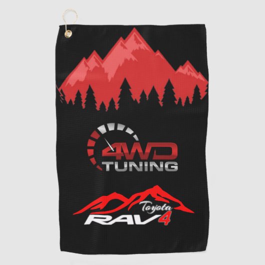 Serviette de golf Rav4 ゴルフタオル (正面)
