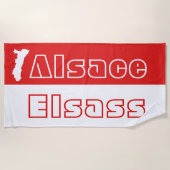 Serviette de plage Alsace - Elsass ビーチタオル (正面)