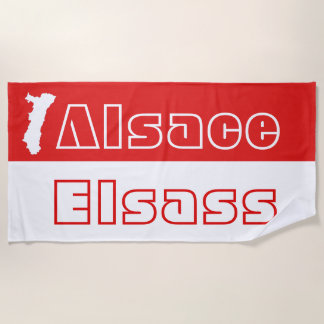 Serviette de plage Alsace - Elsass ビーチタオル