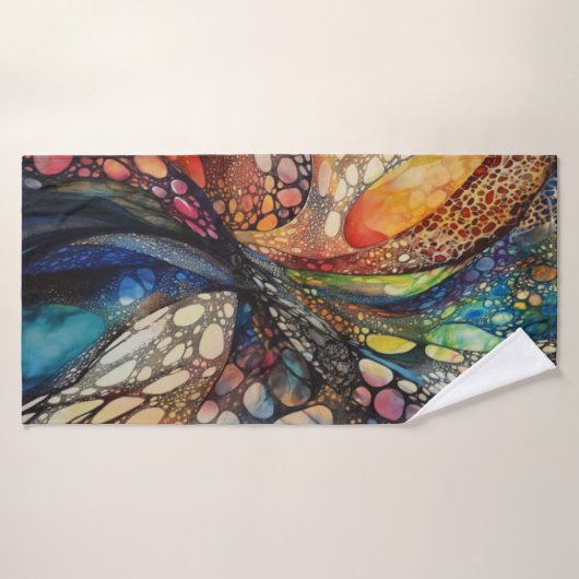 Serviette de plage art abstrait バスタオル (バスタオル)