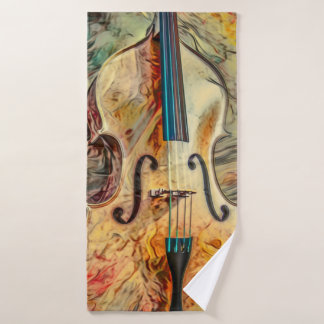 Serviette de plage art abstrait Violon バスタオル