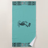 Serviette de plage Cagou Style ビーチタオル (正面)