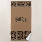 Serviette de plage Cagou Style ビーチタオル (正面)