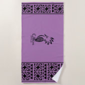 Serviette de plage Cagou Style ビーチタオル (正面)