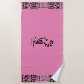 Serviette de plage Cagou Style ビーチタオル (正面)