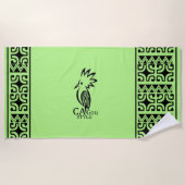 Serviette de plage Cagou Style ビーチタオル (正面)
