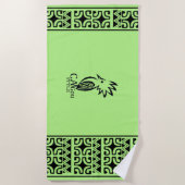 Serviette de plage Cagou Style ビーチタオル (正面)