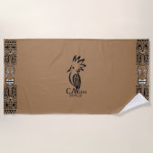 Serviette de plage Cagou Style ビーチタオル (正面)