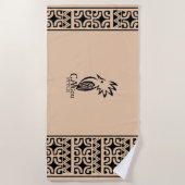 Serviette de plage Cagou Style ビーチタオル (正面)