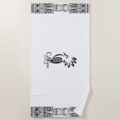 Serviette de plage Cagou Style ビーチタオル (正面)