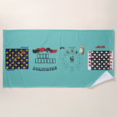 serviette de plage  de jeux multi-jeux ビーチタオル (正面)
