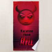 Serviette De Plage Devilmoji ビーチタオル (正面)
