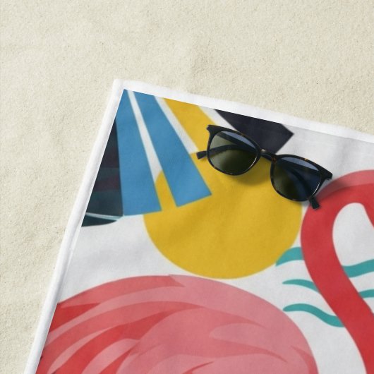  serviette de plage "Flamingo Rose" 🌸🦩 ビーチタオル (インサイチュ)