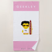 Serviette de plage GEEKLEY ビーチタオル (正面)