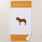 Serviette de plage GEEKLEY ビーチタオル (正面)