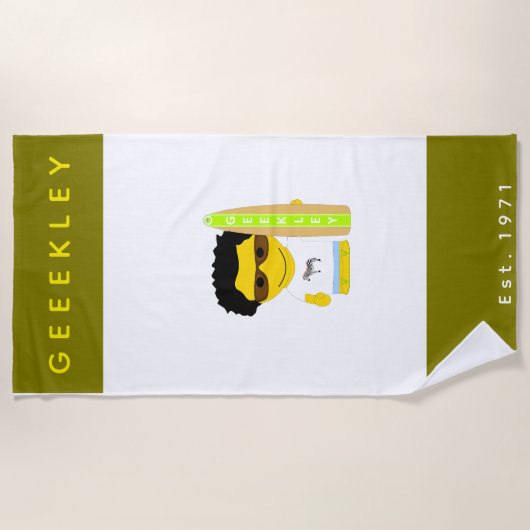 Serviette de plage GEEKLEY ビーチタオル (正面)