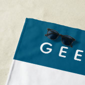 Serviette de plage GEEKLEY marine logo ビーチタオル (インサイチュ)