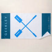 Serviette de plage GEEKLEY "Oars" ビーチタオル (正面)