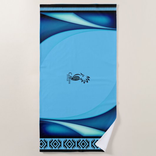 Serviette de plage  Lagon ビーチタオル (正面)