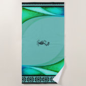 Serviette de plage  Lagon /Cagou Style ビーチタオル (正面)